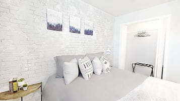 1 bedroom, iron/ironing board, travel crib, free WiFi