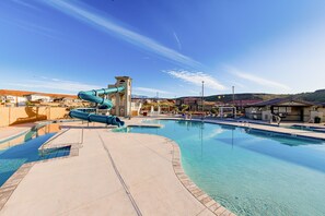 A heated pool