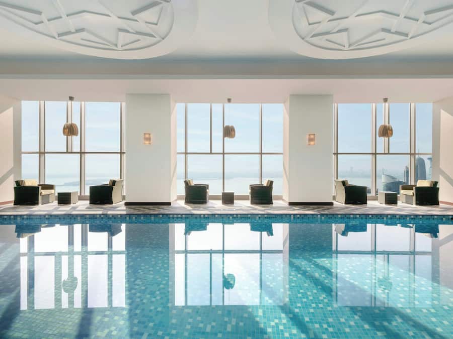 Indoor pool, outdoor pool