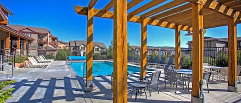 A heated pool