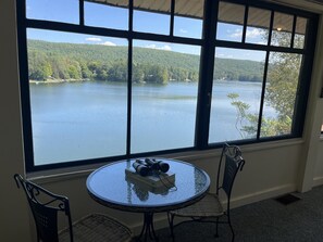 View from property - Colone Cottage, Goodyear Lake, swimming, fishing, 3 kayaks, captivating view (Oneonta)