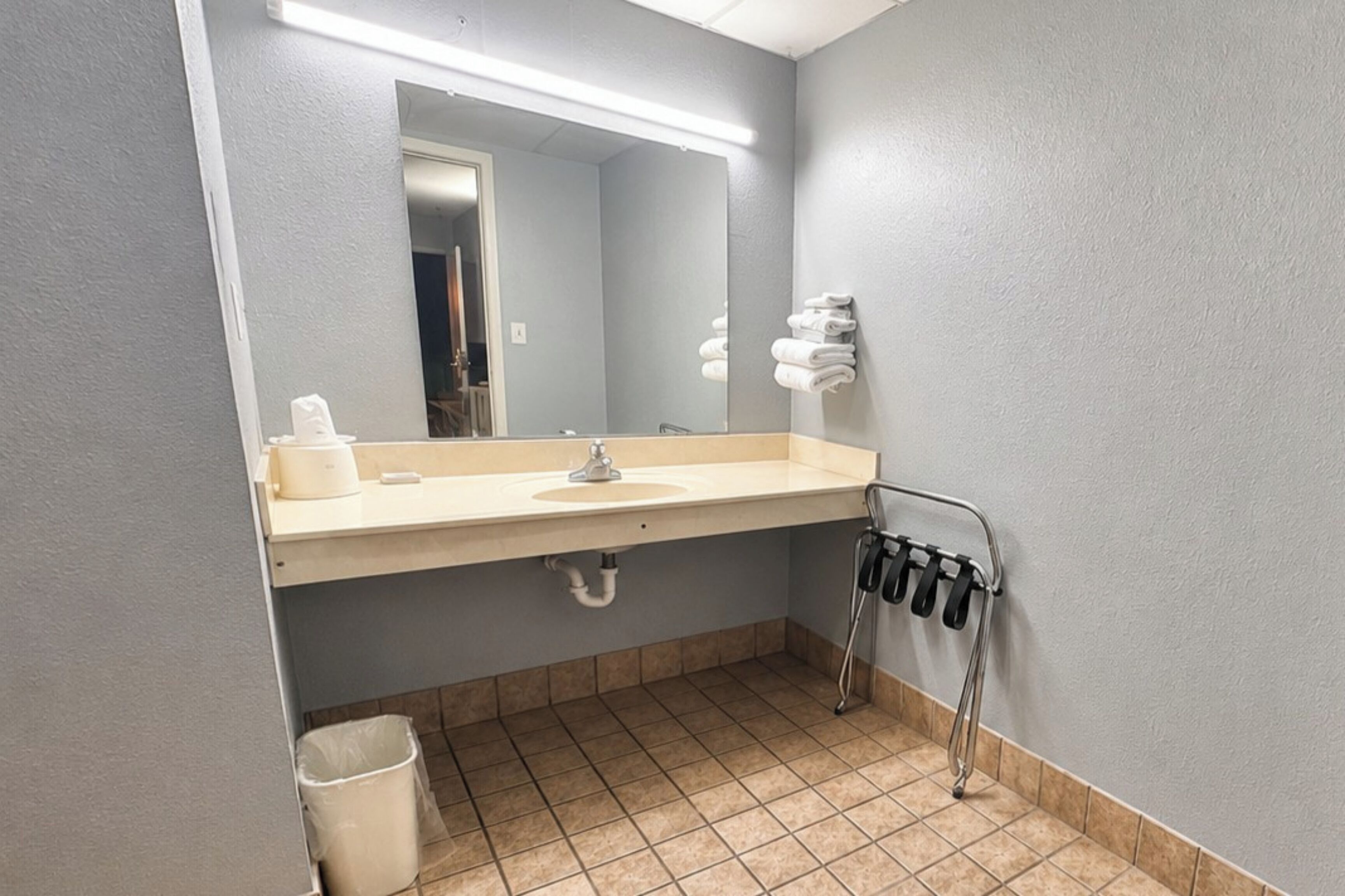 Free toiletries, hair dryer, towels