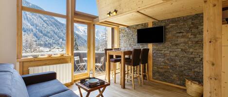 Beautiful views from large windows