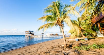 Charming Beachfront Cottage w/ Private Pool in Beautiful Sandy Bay, A/C and WiFi
