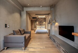 1 chambre, literie de qualité supérieure, couette en duvet d'oie