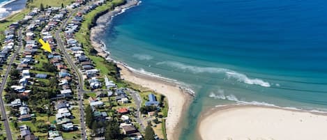 Beach nearby, beach towels