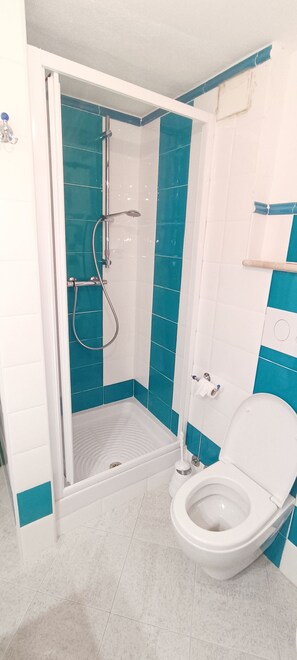 Shower, hair dryer