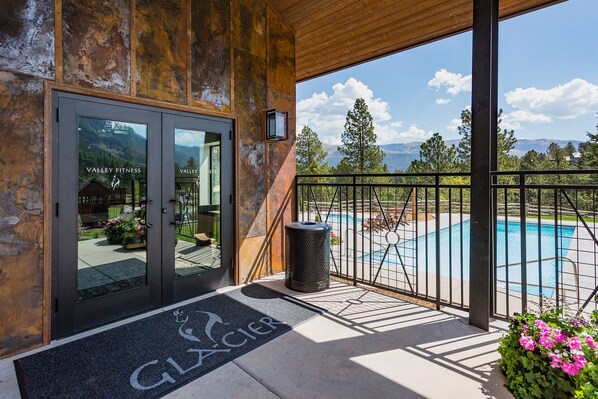 Indoor pool, a heated pool