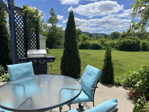 Outdoor dining - Goose Pond One Less than 1 mile to All Star Village,1st floor, immaculate apt (Oneonta)