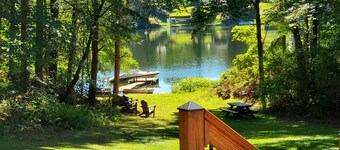 Sandy Cove-Goodyear Lake - Private, large yard, hot tub, swimming, fishing