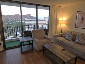 Condo, 1 Bedroom | Living area - Tower 1 Suite 2705 - QQS by Koko Resort Vacation Rentals (Honolulu)