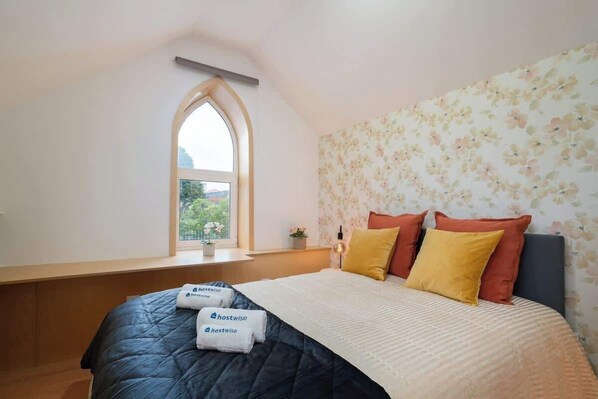 4 bedrooms, iron/ironing board, travel crib, WiFi