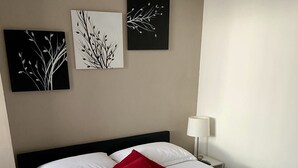 1 bedroom, iron/ironing board, travel crib, WiFi (free)