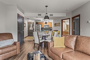 TV, fireplace - 180° Mountain Views | Two Hot Tubs | New Design (Canmore)