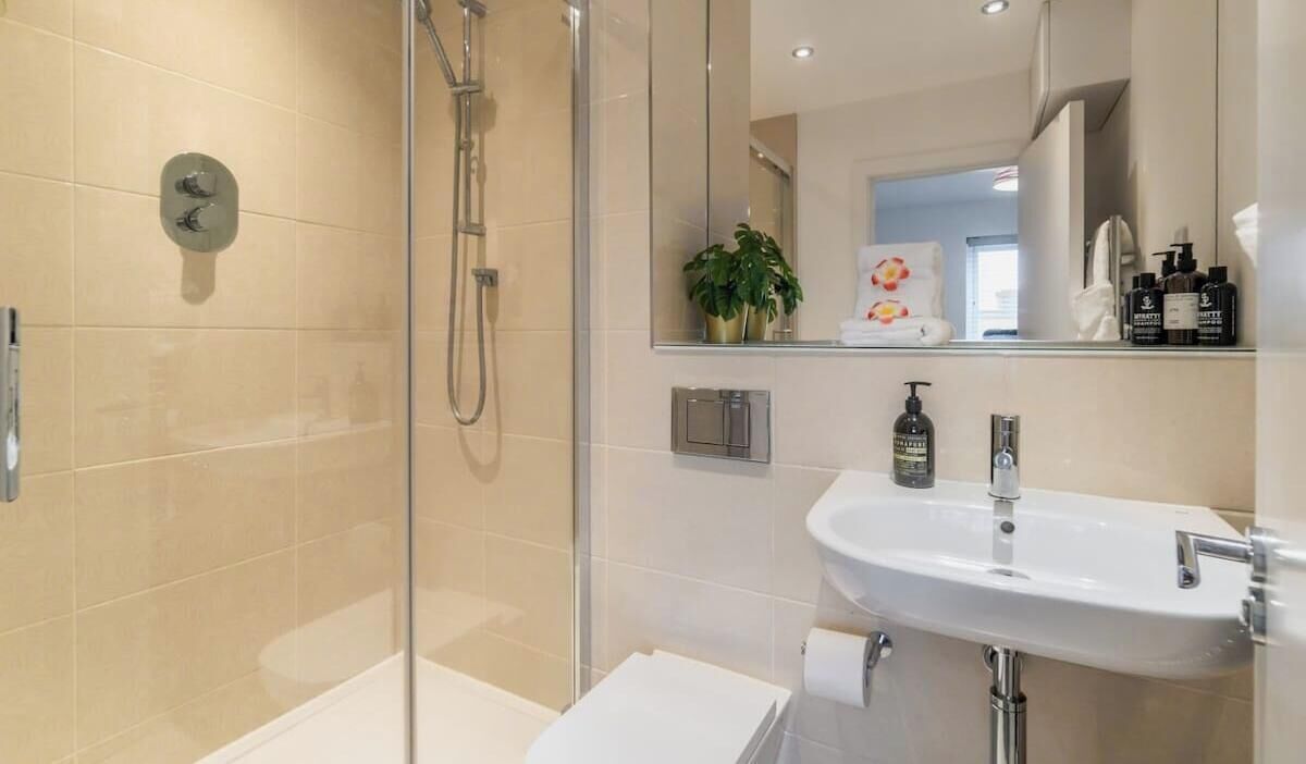 Badekar, hårtørrer, Shampoo