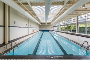 Indoor pool, a heated pool