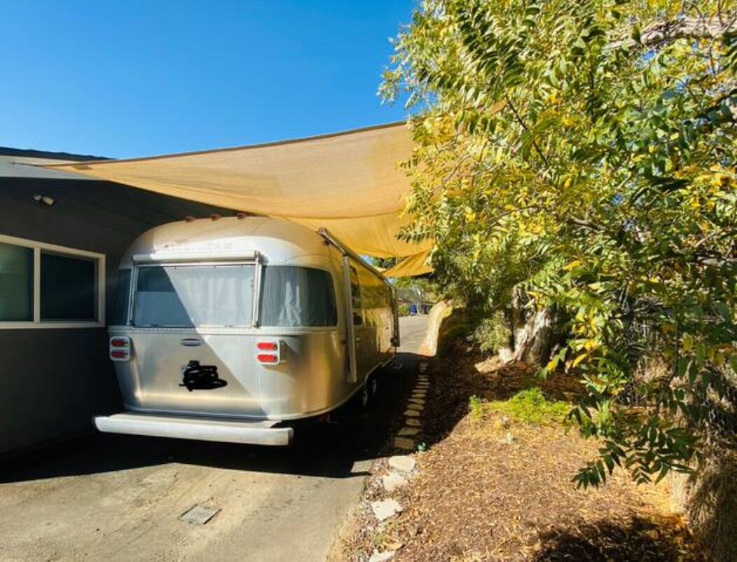 Airstream on gated private property with Mt. Helix Views