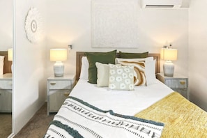 2 bedrooms, iron/ironing board, travel crib, free WiFi