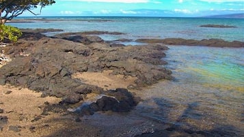 Na praia