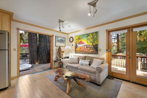 TV connectée, cheminée, lecteur de DVD, chaßne hi-fi