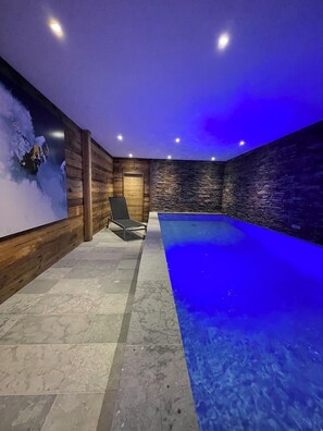Indoor pool, a heated pool