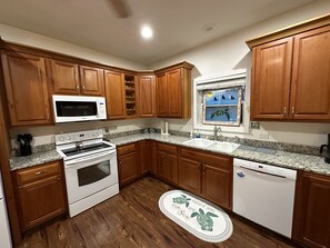 Fridge, coffee/tea maker, griddle, ice maker