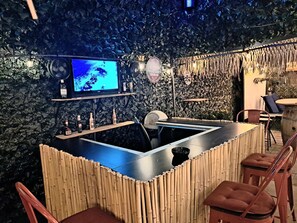 Bar (on property) - YouTube:TropicalParadiseFresno.Pool/Grill/Outdoor Cinema/OutdoorHeaters.PetFrien (Fresno)