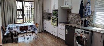 BLESSING furnished apartment, fully equipped kitchen, bathroom, lounge, bedroom.