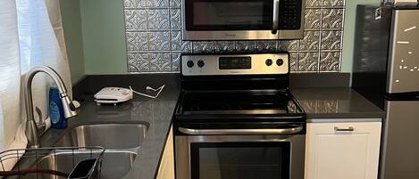 Microwave, oven, stovetop