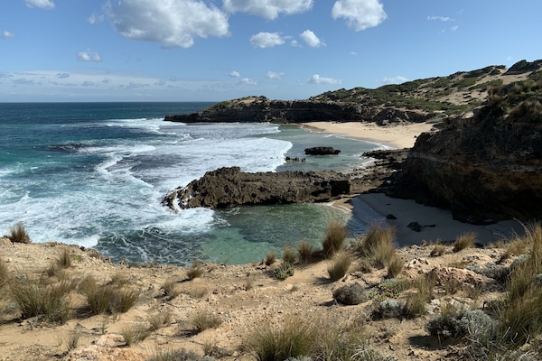 Una spiaggia nelle vicinanze, teli da spiaggia