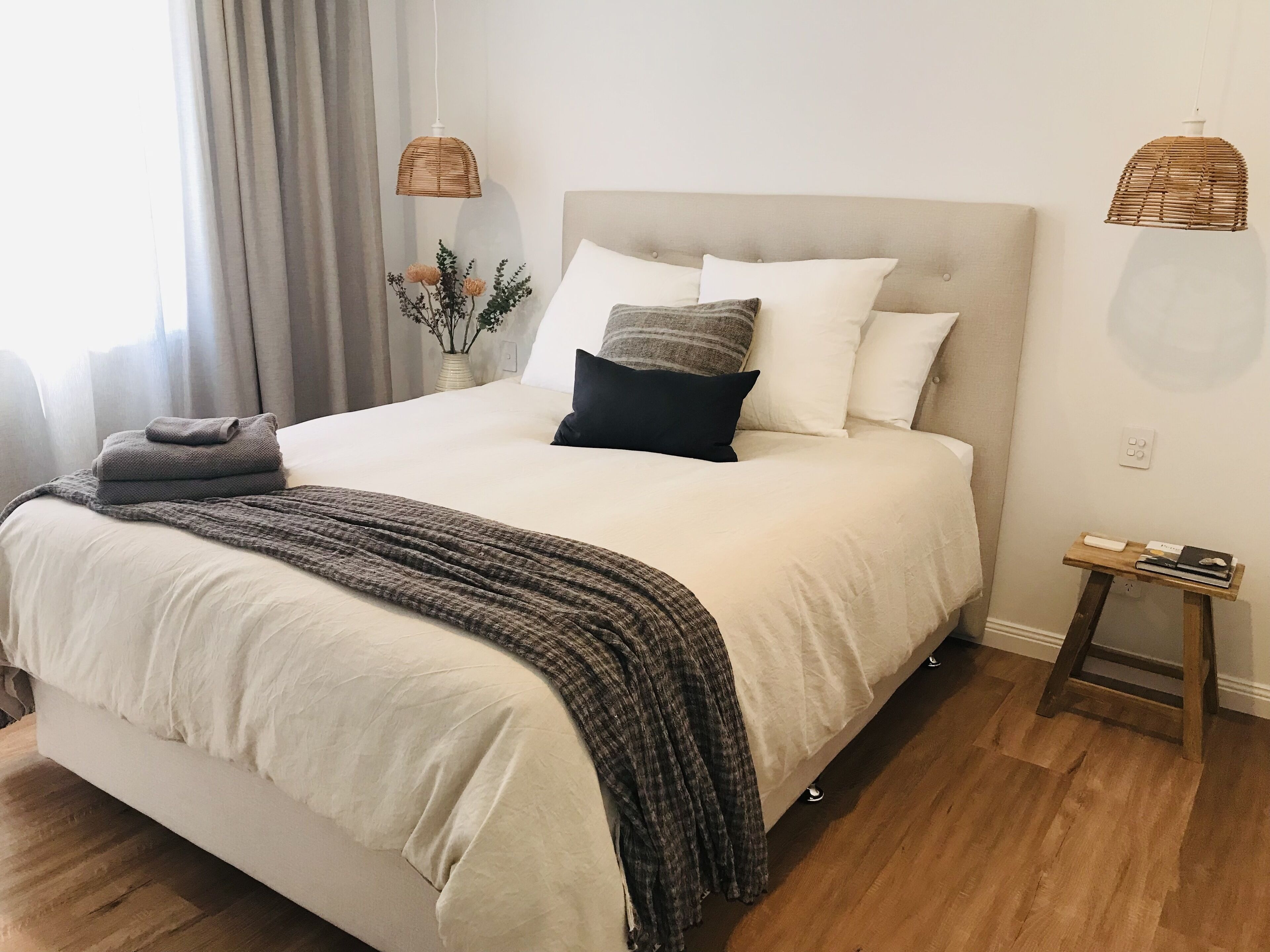 2 soverom, strykejern/-brett, reiseseng for barn og wi-fi (inkludert)