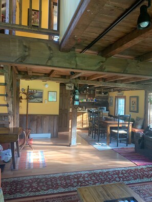 Dining - Rustic two bedroom cottage on riverside in Shohola PA (Shohola)
