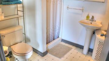 Suihku, pyyhkeet, saippua, sampoo