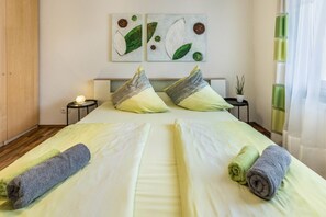 3 soverom, strykejern/-brett, wi-fi (inkludert) og sengetøy