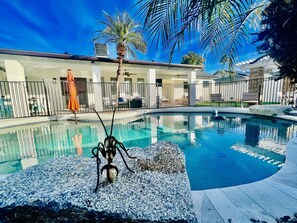 Outdoor pool, a heated pool - Ultimate Getaway with a Heated Pool, Basement Games, close to Downtown Gilbert! (Gilbert)