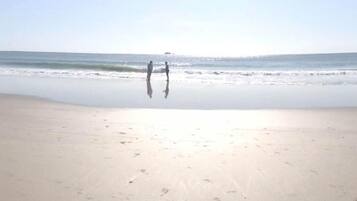 Sun-loungers, beach towels