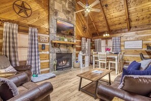 智能電視、壁爐、 辦公室