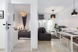 1 bedroom, iron/ironing board, travel crib, WiFi
