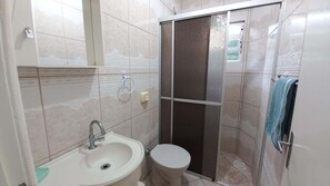 Shower, toilet paper