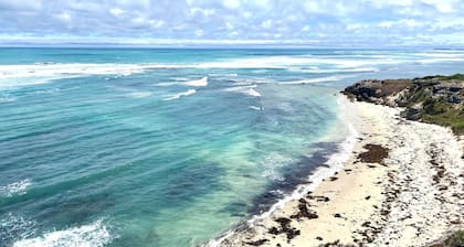 Ongermein, double story beach house a stone throw from the Indian Ocean.