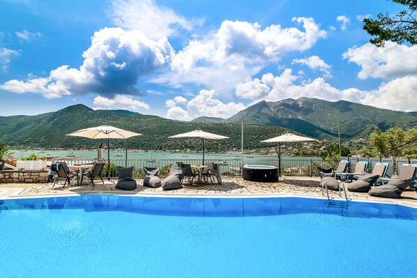 A heated pool