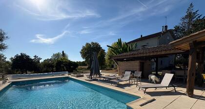 Gite Le Parc de Gouts – Votre grand domaine avec piscine chauffée et étang privé à Aiguillon