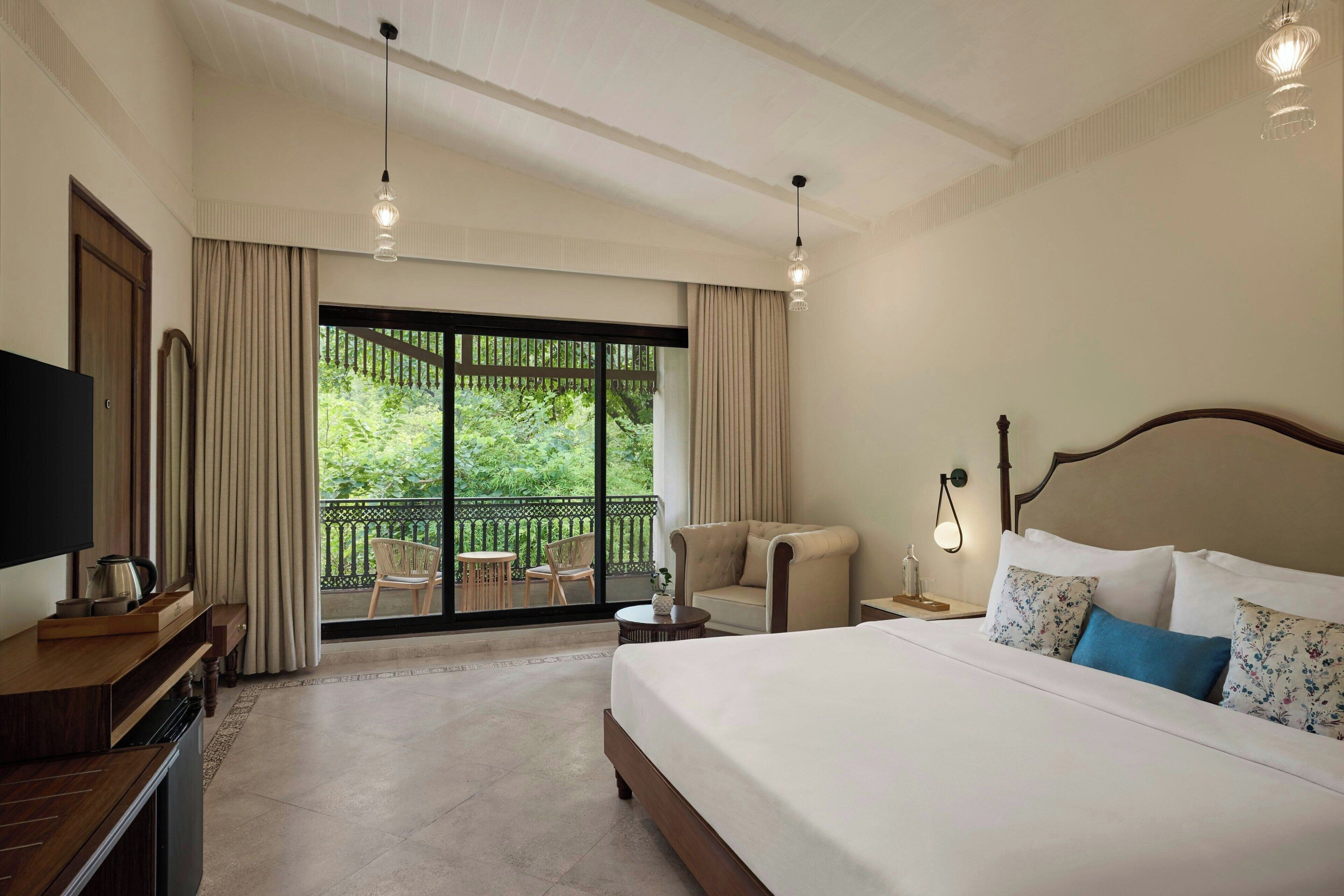 Klassieke villa, 3 slaapkamers, balkon, uitzicht op tuin (Balcony) | Lakens van Egyptisch katoen, luxe beddengoed, een kluis op de kamer