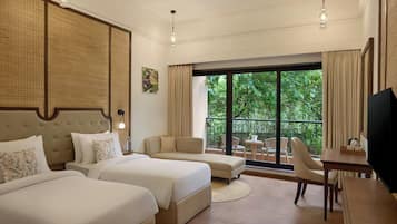 Room, 2 Katil Bujang (Single), Balcony (View) | Cadar kapas Mesir, peralatan tempat tidur premium