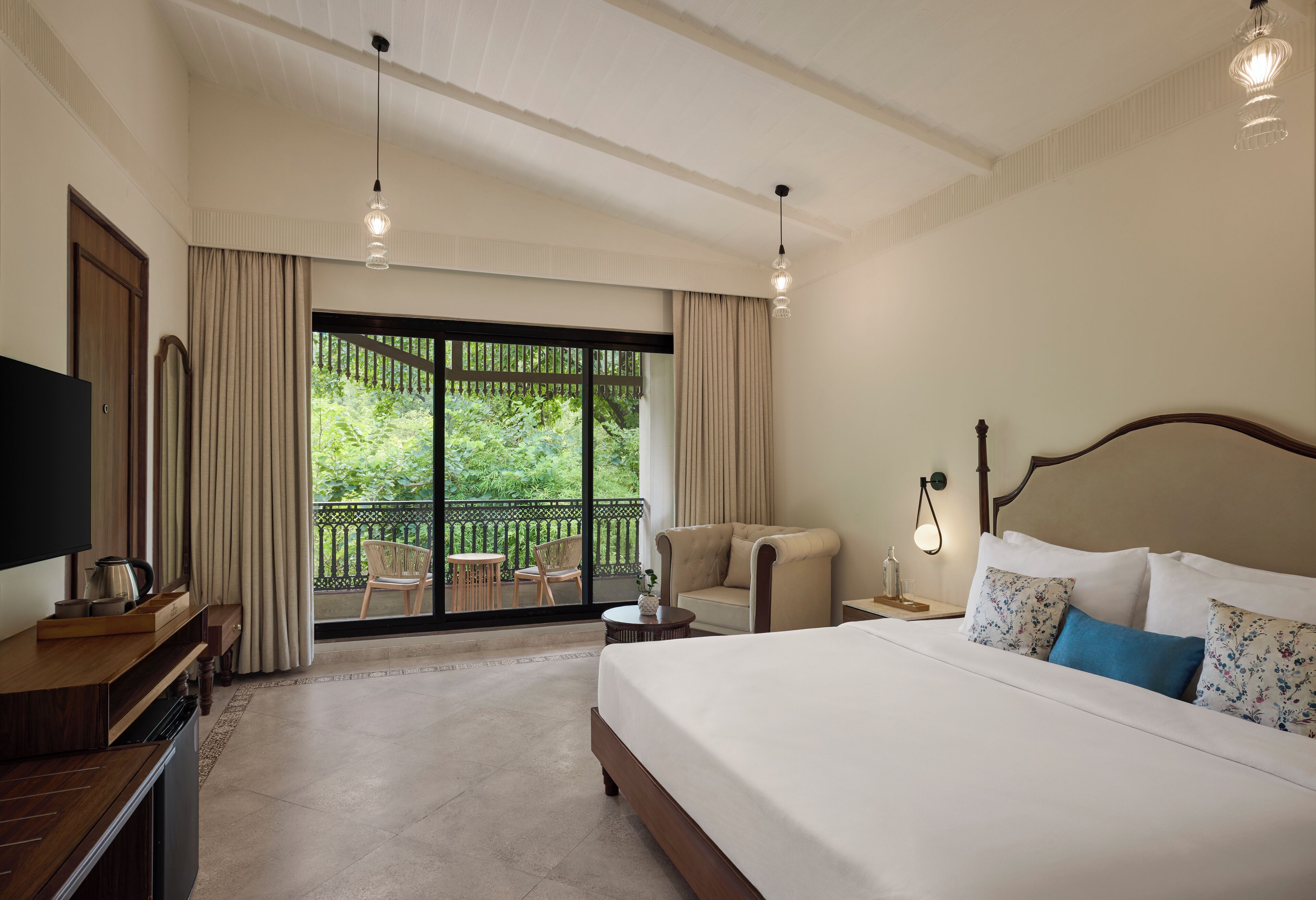 Vila Klasik, 3 kamar tidur, balkon, pemandangan kebun (Balcony) | Seprai katun Mesir, seprai premium, brankas, dan meja kerja