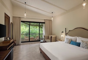 Classic-villa - 3 soveværelser - balkon - udsigt til have (Balcony) | Egyptiske bomuldslagner, premium-sengetøj, pengeskab på værelset