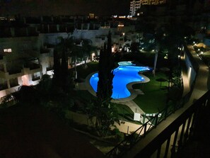 Outdoor pool, a heated pool - Stylish 2 bed 2 bath property on Duquesa Fairways , 2 terraces,  2 pools (Manilva)