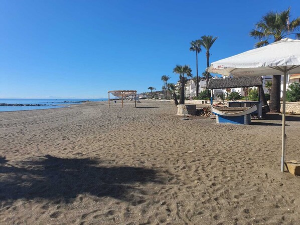 Beach nearby, beach towels