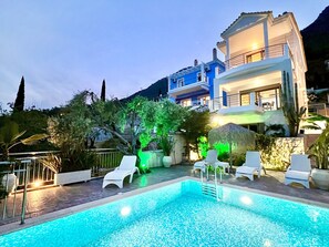 Pool - Luxury Villa San George with private pool (Perigiali)