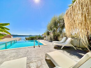 Pool - Luxury Villa San George with private pool (Perigiali)